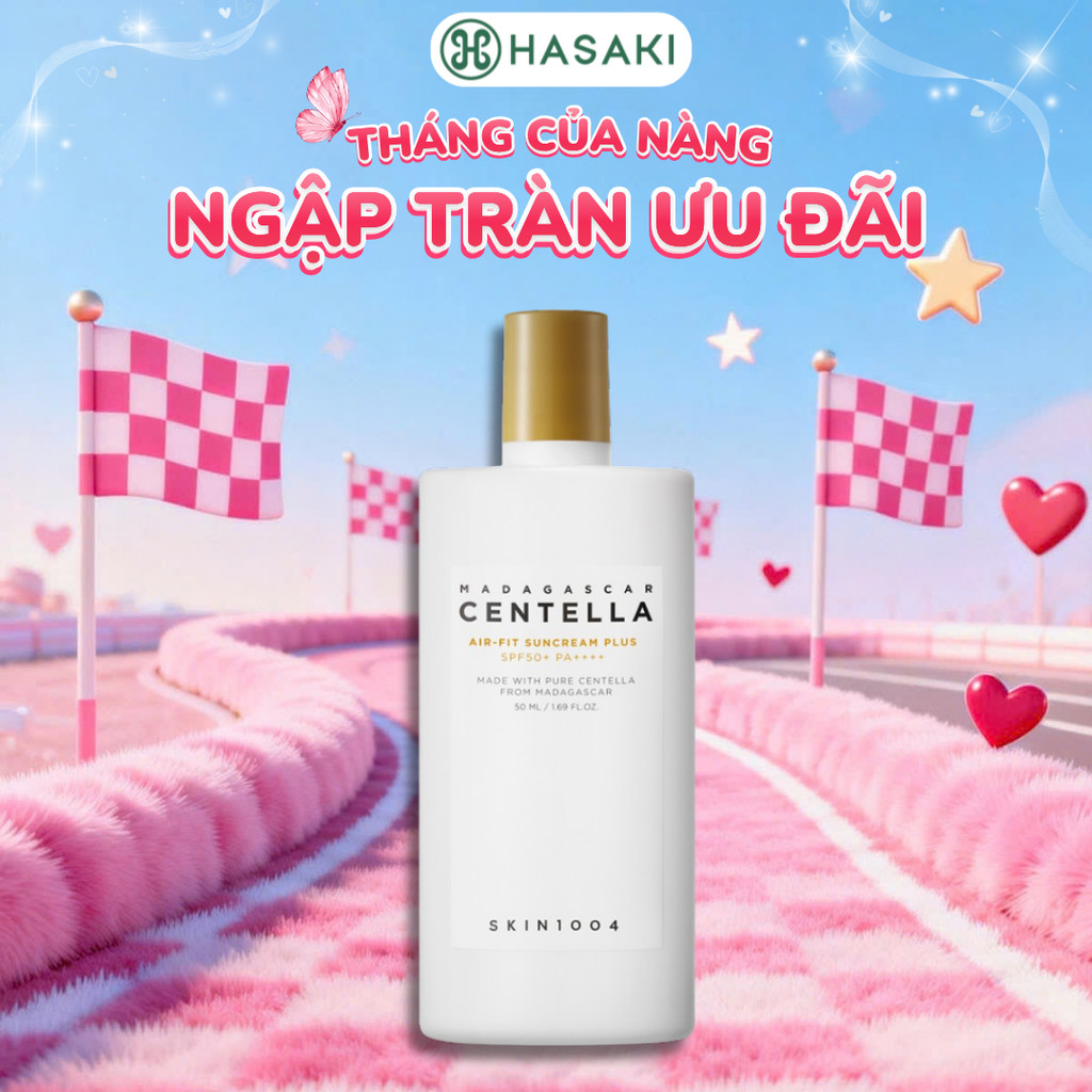 Kem Chống Nắng Chiết Xuất Rau Má Skin1004 SPF50+ PA++++ 50ml Hasaki Sản Phẩm Chính Hãng