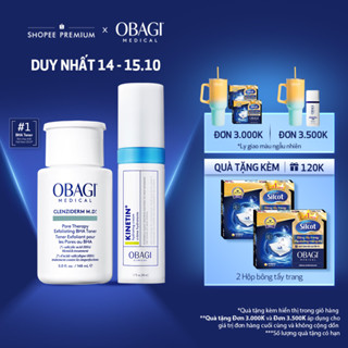 Bộ đôi chăm da Toner BHA Obagi Medical Clenziderm M.D 148ml & Kem Dưỡng Phục Hồi Dịu Da Clinical Kinetin+ Hydrating 50ml