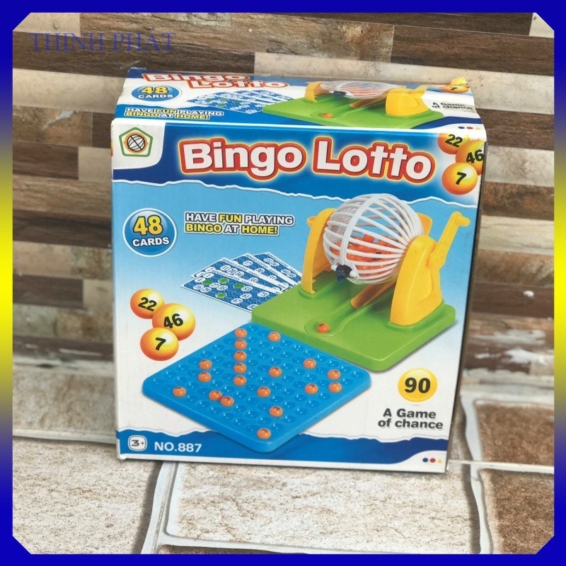 Lồng Cầu Quay Số Bingo Loto 90 Số [MinhKhang BookStore]