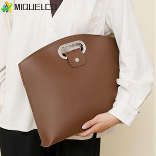 Túi đựng máy tính MIQUELCQ, Túi Tote tài liệu văn phòng dung tích lớn PU, Túi đựng máy tính xách tay màu trơn thời trang Túi xách cặp du lịch