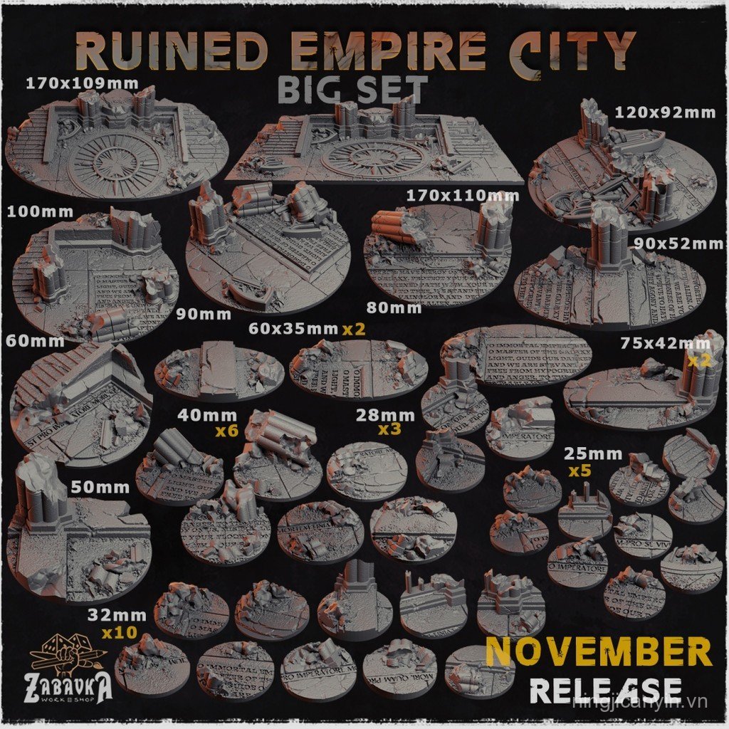 [Empire Ruins] Base Patch Warhammer DND Running Team Board Game Chess Piece DIY Universal Platform M