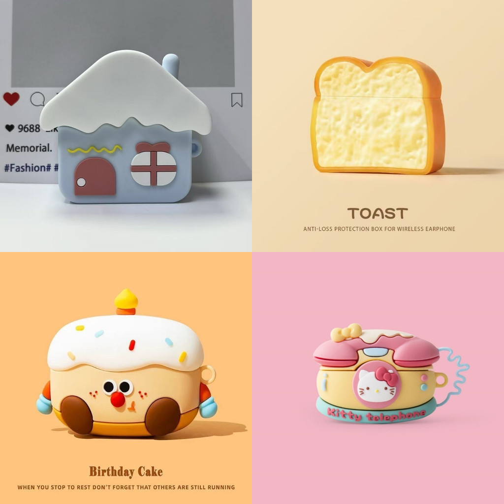 Dành Cho Lenovo LP2 Pro Case Ốp Tai Nghe hộp đựng tai Vỏ Tai Nghe Cá Tính Bánh Nướng Bánh Mẫu Nhân V