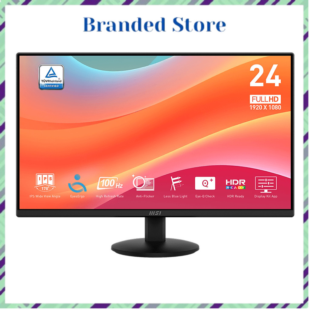 Màn hình MSI PRO MP242L 23.8 inch FHD IPS 100Hz 1ms - Hàng Chính Hãng