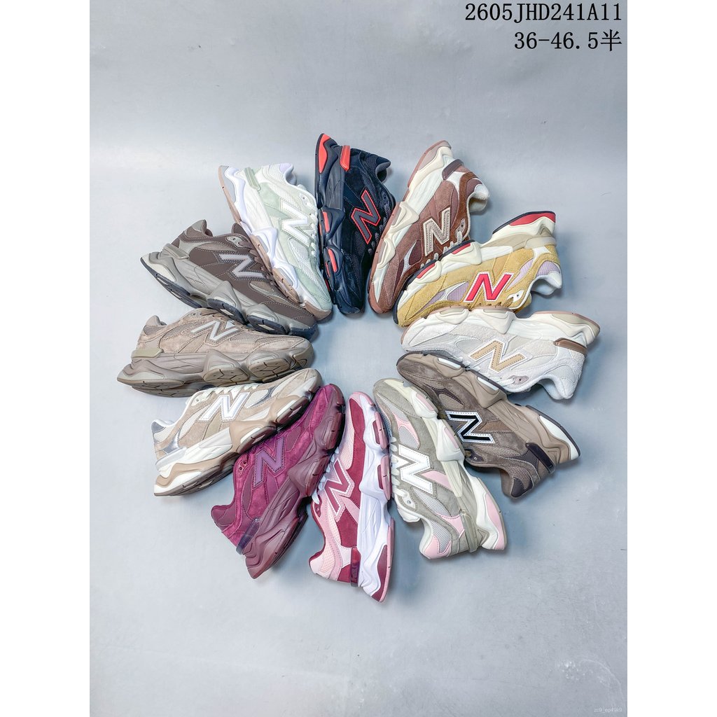 Giày NB9060 sneaker unisex, thấp cổ, retro, phối màu đơn giản, thoáng khí, lifestyle chính hãng