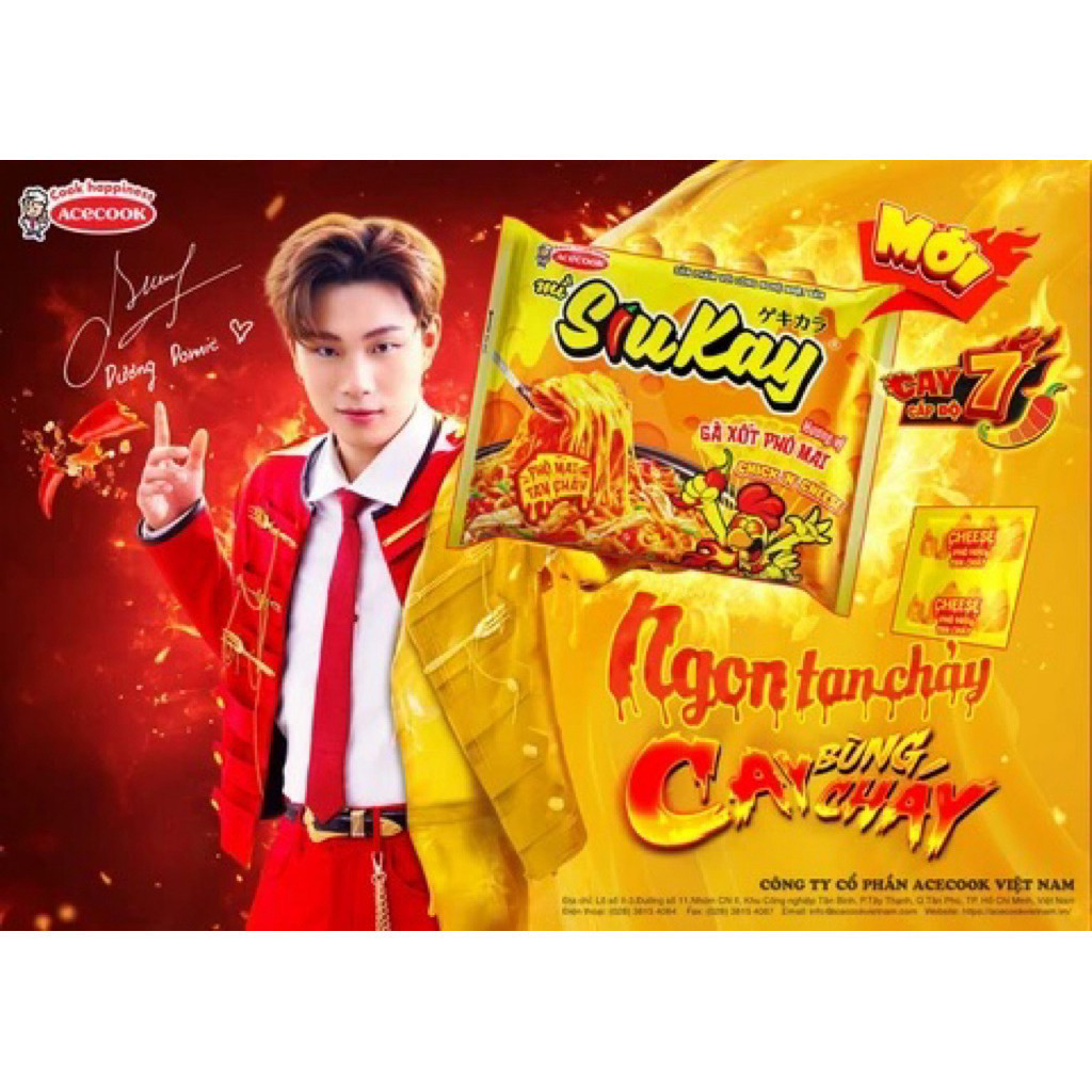1 Thùng 24 Gói Mì Gà Xốt Phô Mai SiuKay -NPPGT