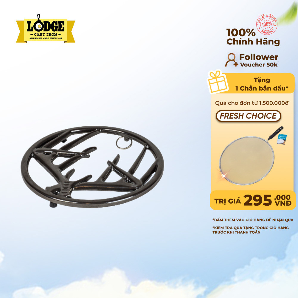 Lodge - Miếng lót nồi Antler màu đen