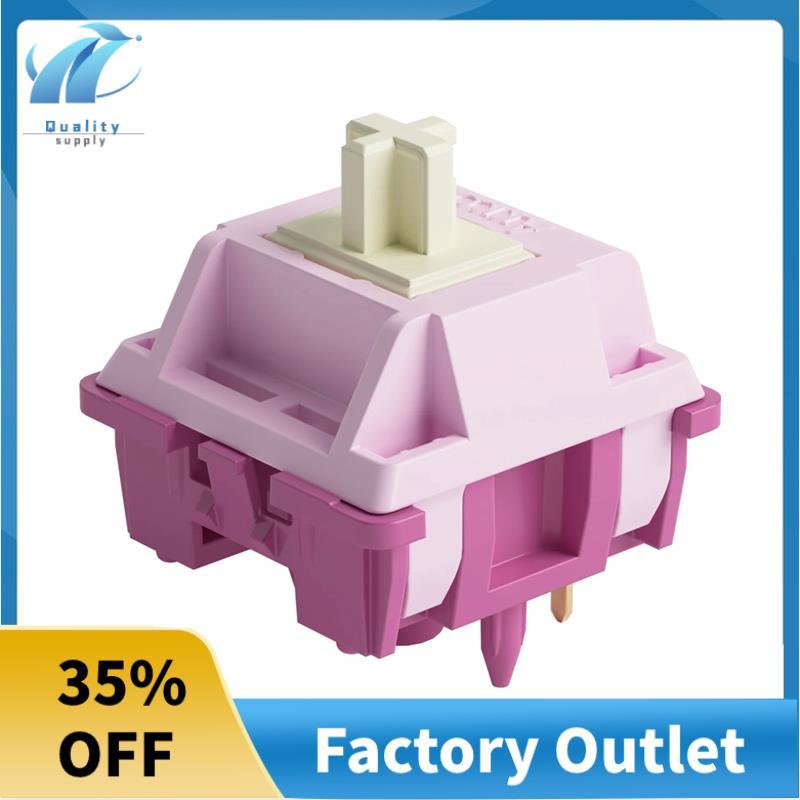 Tuyệt vời 45 Cái Creamy Pro Switch 5Pin 30gf Đoạn Tương thích với Bàn phím cơ MX