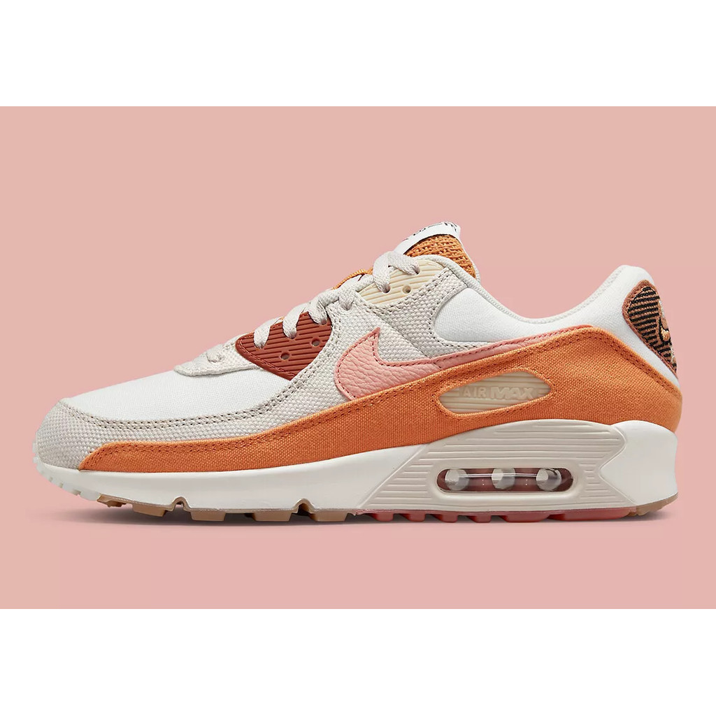 Giao hàng nhanh Nike Air Max 90 SE Sun Club Sail Madder Root Màu be Cam
