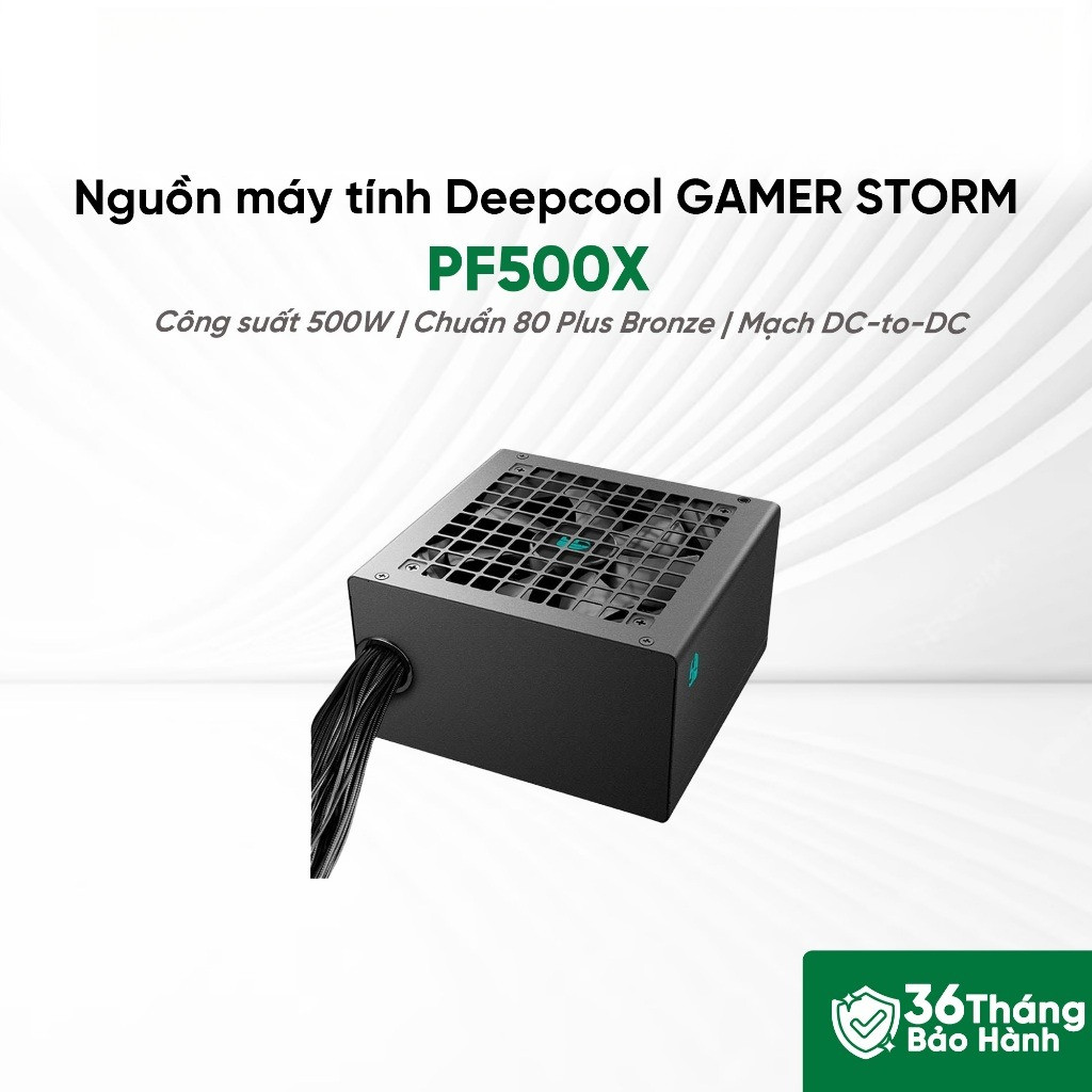 Nguồn Máy Tính Deepcool GAMER STORM PF500X 80 Plus Bronze ATX 2.52 500W Chính hãng - BH 36 Tháng