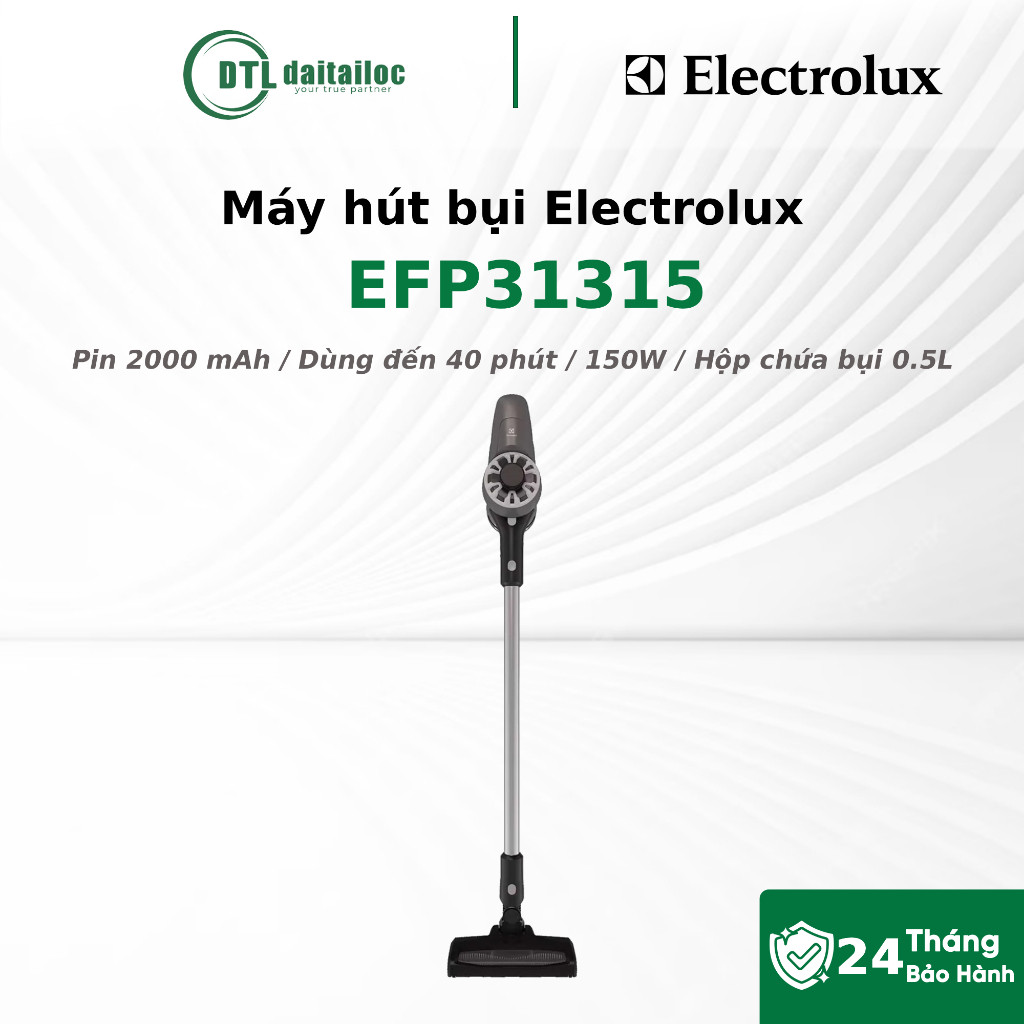 Máy hút bụi Electrolux EFP31315 150W Pin 2000mAh | Chính Hãng | Bảo Hành 24 tháng