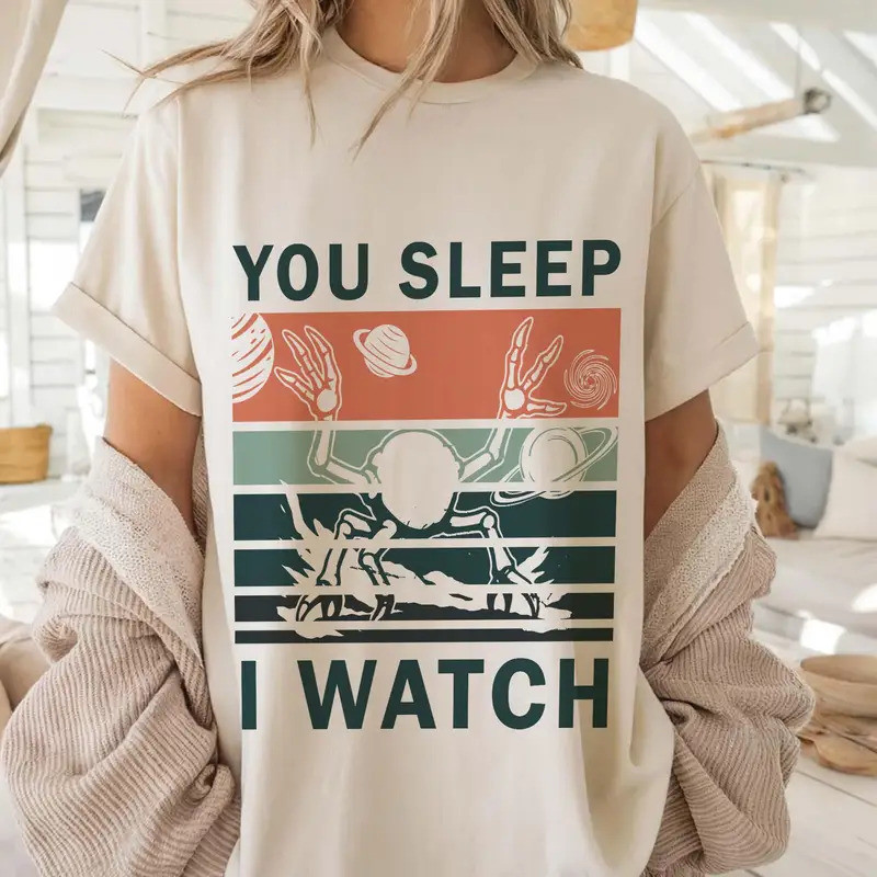 Áo Thun Nam Dự Án Hail Mary-Rocky You Sleep I Watch Unisex Cổ Tròn Cotton 1 Tay Ngắn Y2k Phong Cách 