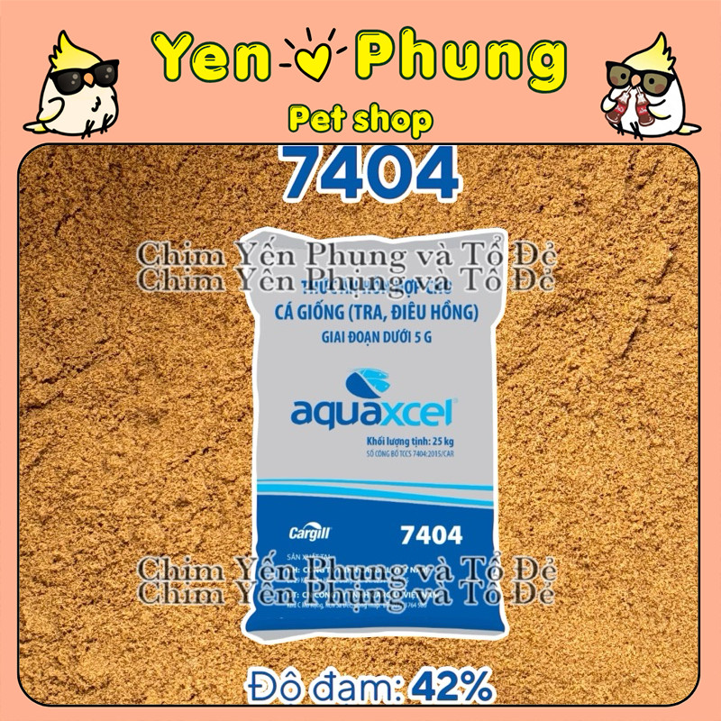 1kg Cám Cá Tanh Cargill 7404 – Thức Ăn Cá Tra, Cá Điêu Hồng