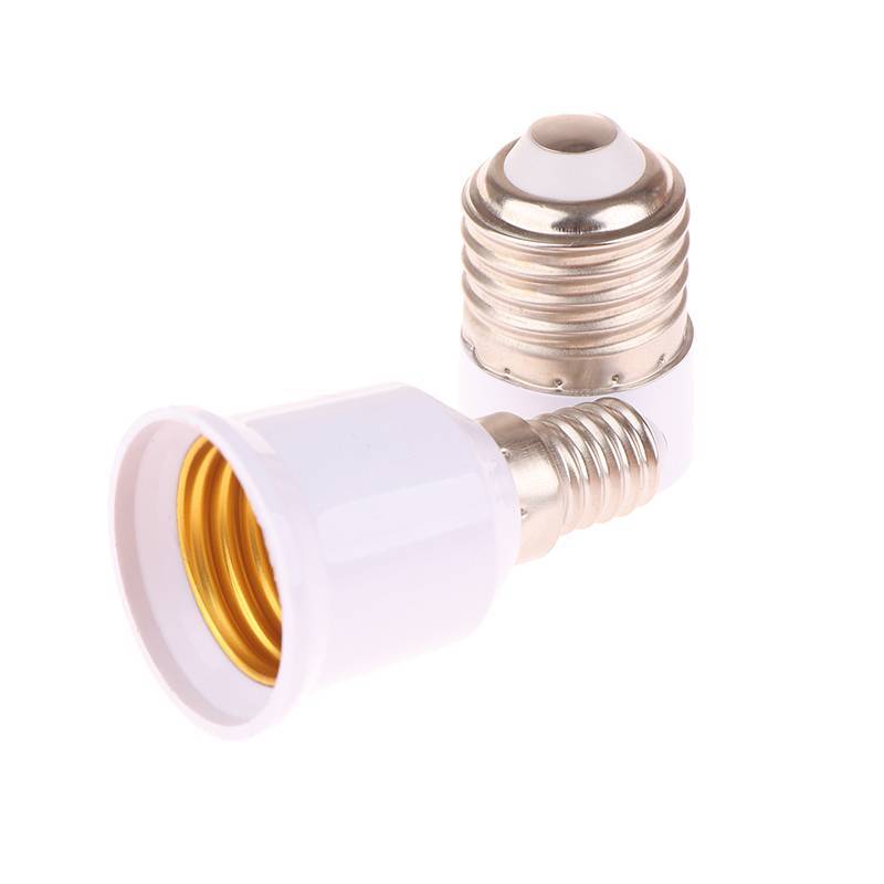 Kính vạn hoa 1 Bộ chuyển đổi bóng đèn LED E14 sang E27 / E27 sang E14 Giá đỡ bóng đèn E14 Nữ E27 Nam