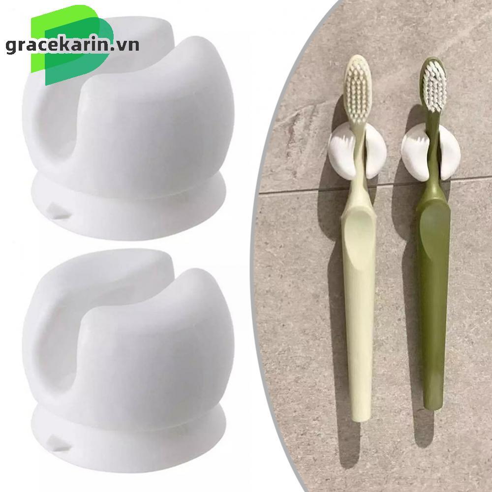 Suction Cup Toothbrush Holder Countertop Use Bathroom Toothbrush Holder