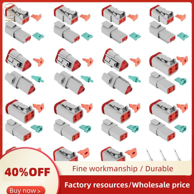 140 Cái Deutsch DT Series Bộ Đầu Nối Dây Chống Thấm Nước DT06-2 / 3 / 4 / 6S DT04-2 / 3 / 4 / 6P Ô T