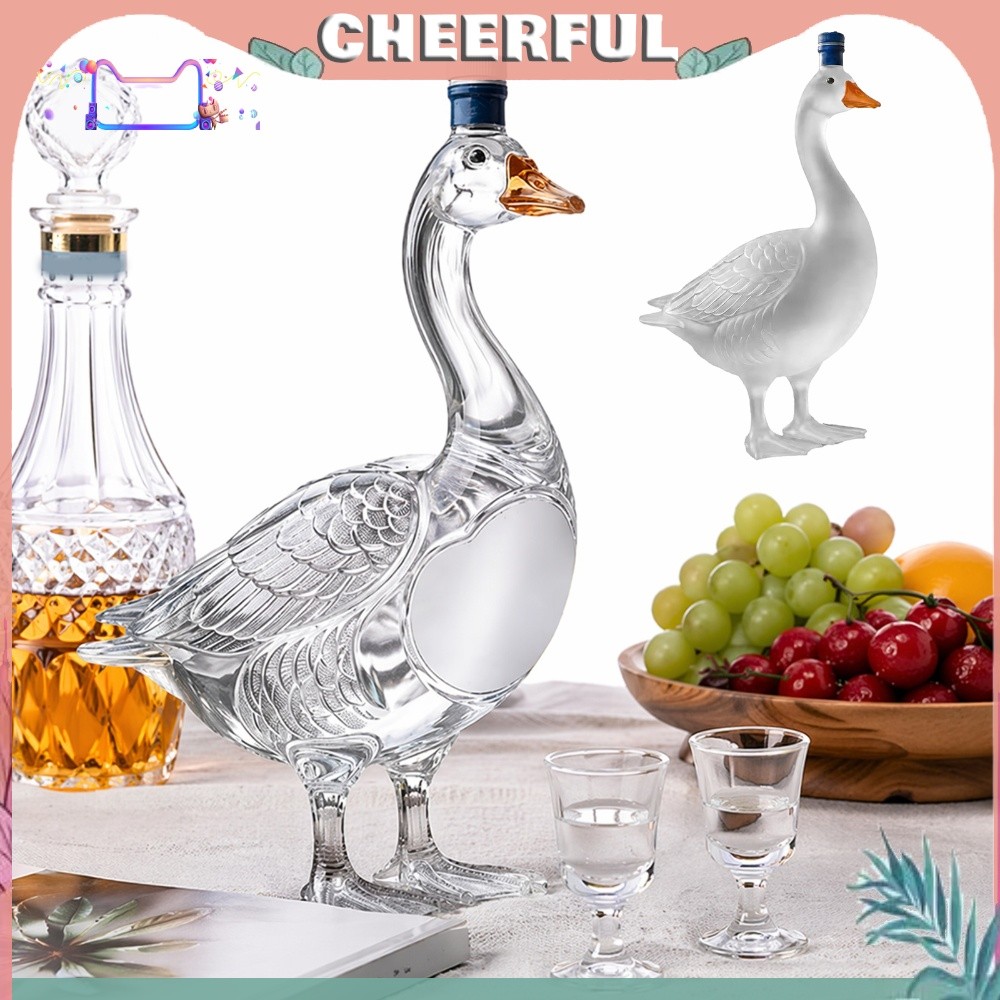 3D Khắc Vodka Chai Ngỗng Khắc Whisky Bình Sáng Tạo Thiên Nga Rượu Tinh Thần Carafe Cho Nhà Thanh Tra