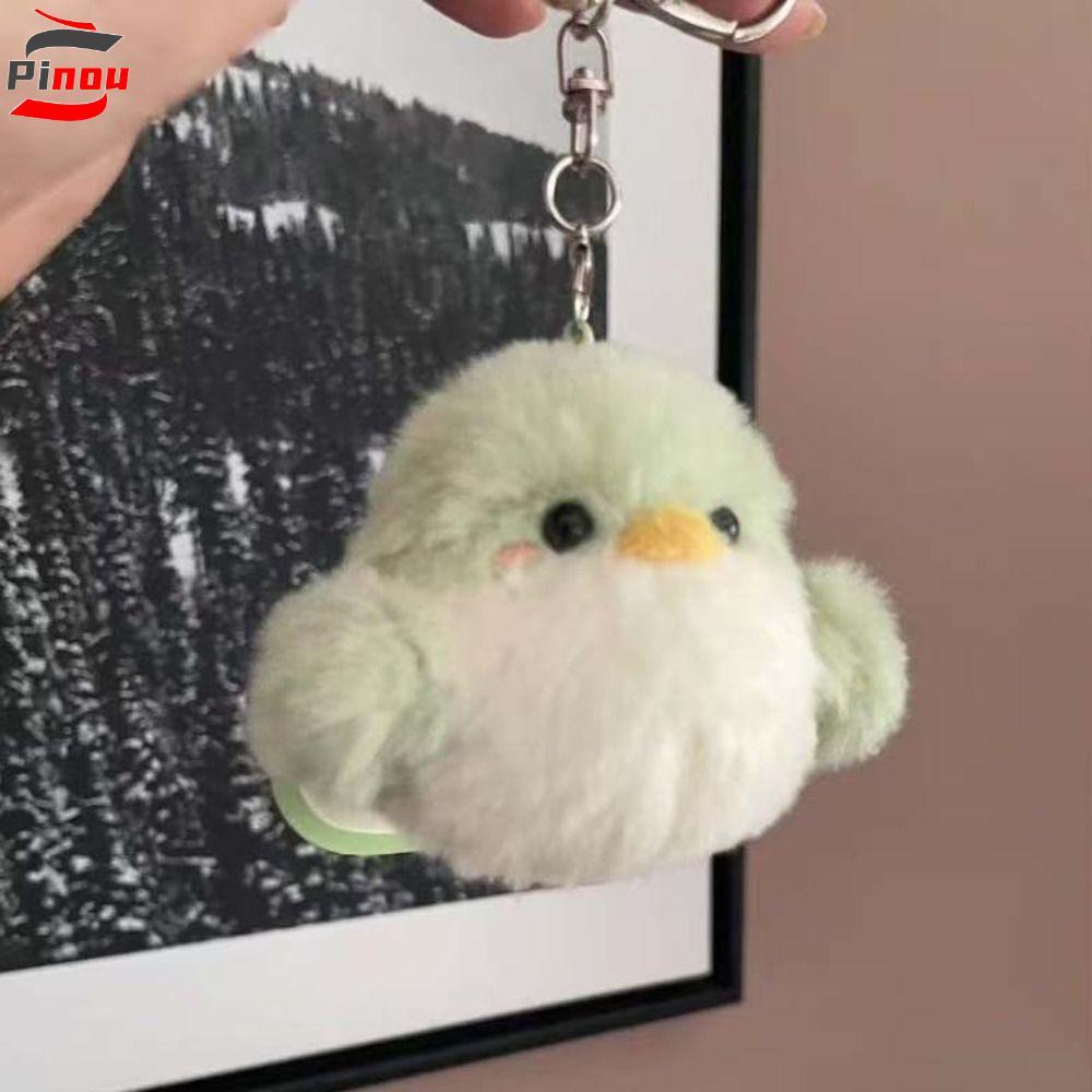 Móc khóa sang trọng POOU GOT7, Mặt dây chuyền sang trọng dành cho chim búp bê Bam, Động vật nhồi bôn