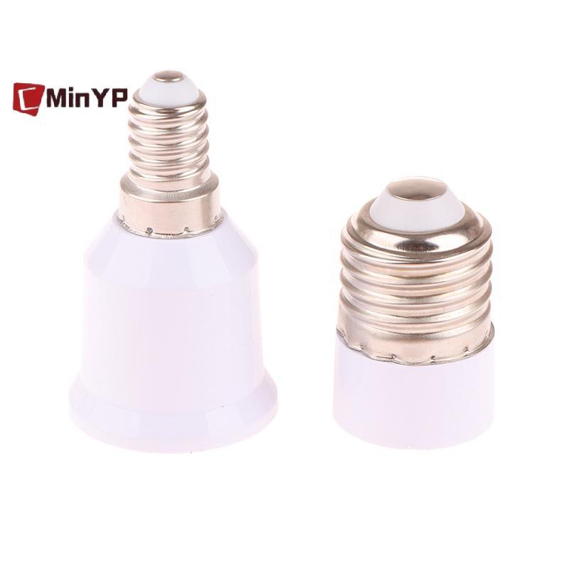 CMinYP 1 Bộ Chuyển Đổi Bóng Đèn LED E14 Sang E27 / E27 Sang E14 Đế Bóng Đèn E14 Nữ E27 Nam Adapter C