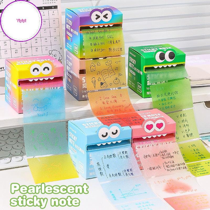 Yiyi 105 Tờ Giấy Ghi Chú Stiy Di Động Stiy Notes Trong Suốt Nhiều Màu Sắc Stiy Notes Chống Thấm Nước