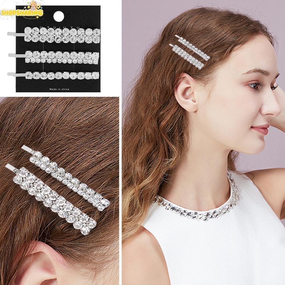 SHOPSHARING Kim Cương Giả Kẹp Tóc Bingbing Thời Trang Tạo Kiểu Tóc Bộ Kẹp Tóc