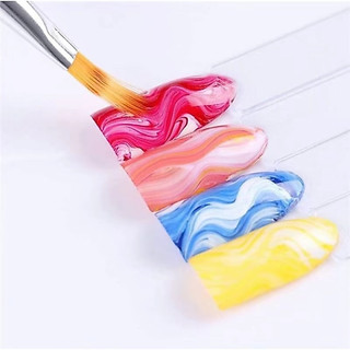 Cọ ombre cọ tán omber( đầu dẹt , cán gỗ đen)