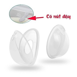 Phễu hứng sữa silicon cmbear có nút đậy ( Hộp 2 chiếc )