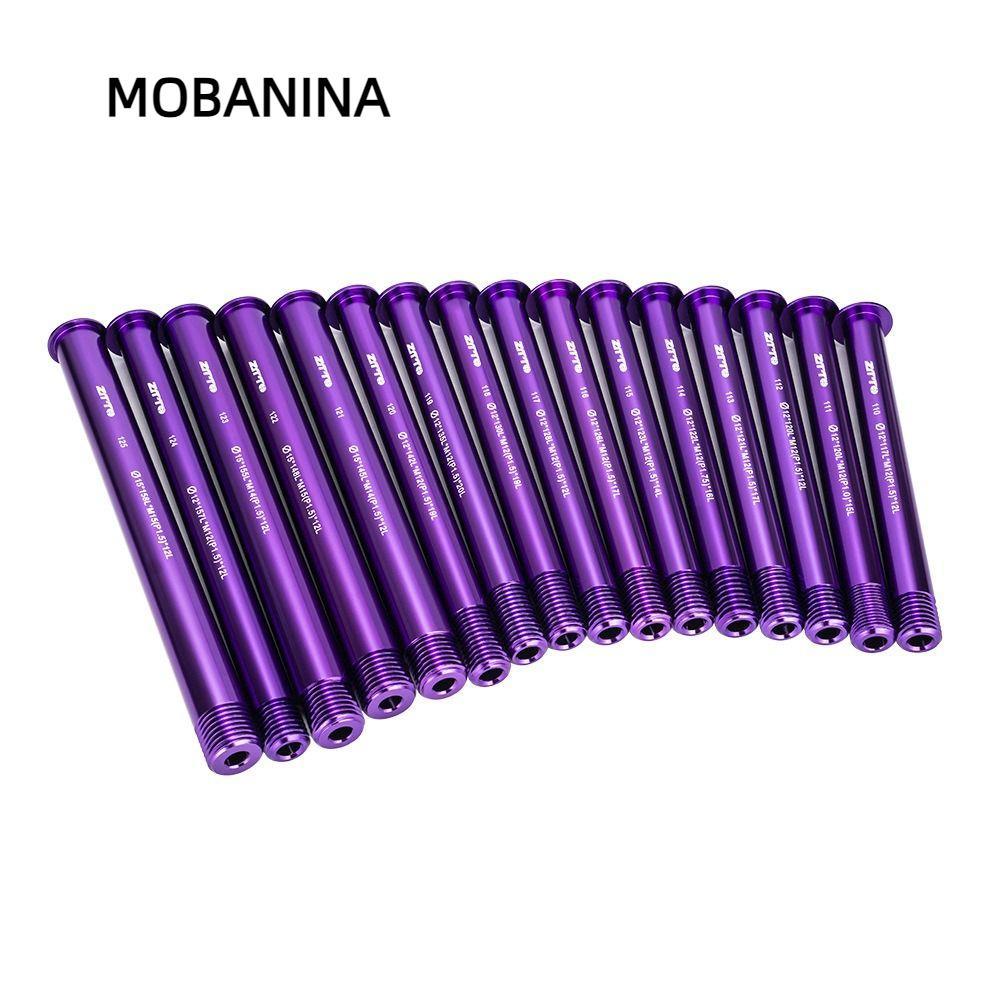 MOBANINA Thru Trục, Trục trung tâm phía sau M12 Chủ đề Xe đạp Thru Trục, Phát hành nhanh Đường kính 