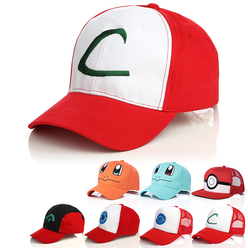 Pokemon Go Pokemon Go Pokemon Mũ Bóng Chày Anime Mũ Pokémon Xiaozhi Cap [Q]