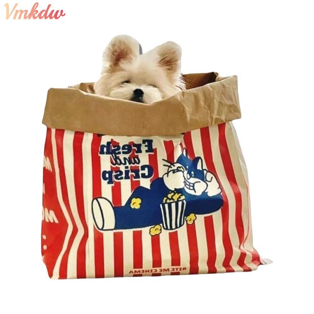 VMKDW Kraft Paper Tunnel, Sound Hide-and-seek Giấy Kraft Đồ chơi cho mèo, Creative Chew Puzzle Giải 