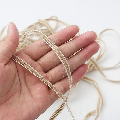 10M / Cuộn 6 Mm Đay Vải Bố Cuộn Hessian Ruy Băng Có Ren Vintage Mộc Mạc Trang Trí Đám Cưới Tiệc Thủ Công DIY Quà Tặng Giáng Sinh Bao Bì