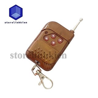 Remote cửa cuốn vân gỗ RF (học lệnh) 315 & 433Mhz