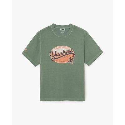 MLB - Áo thun unisex cổ tròn tay ngắn Vintage_3ATSV1463-50GNS