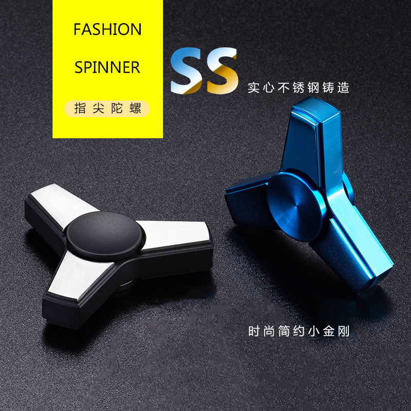 Mini Fidget Spinner Little King Kong Finger Spinner Thép không gỉ Seiko Cao cấp Công nghệ màu đen Im