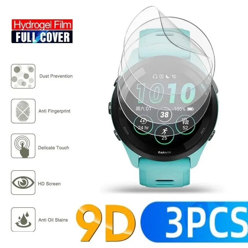 3 Miếng Dán Bảo Vệ Màn Hình Chống Trầy Xước Hydrogel Mềm Cho Garmin Forerunner 965 955 945 933 745 7