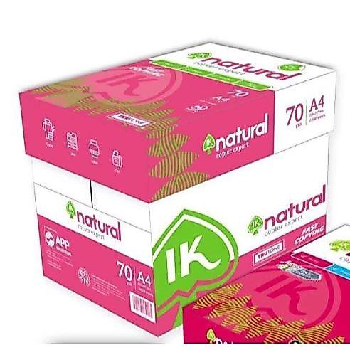 Thùng Giấy A4 IK Natural 70gsm ( Ream 500 tờ)