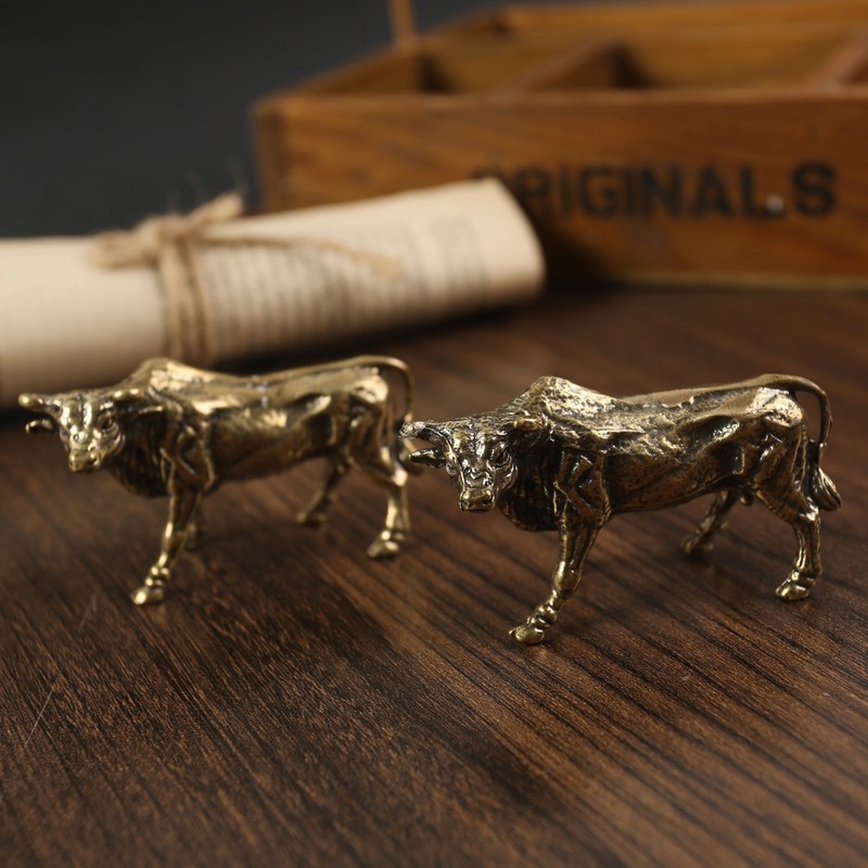 Đồ trang trí bằng đồng Buffalo Sáng tạo độc đáo Phố Wall Buffalo Mở Quà tặng Trang trí văn phòng để 