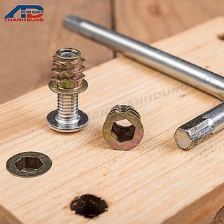[GÓI 50 CÁI]Ốc Cấy Gỗ Có Vành M10x25
