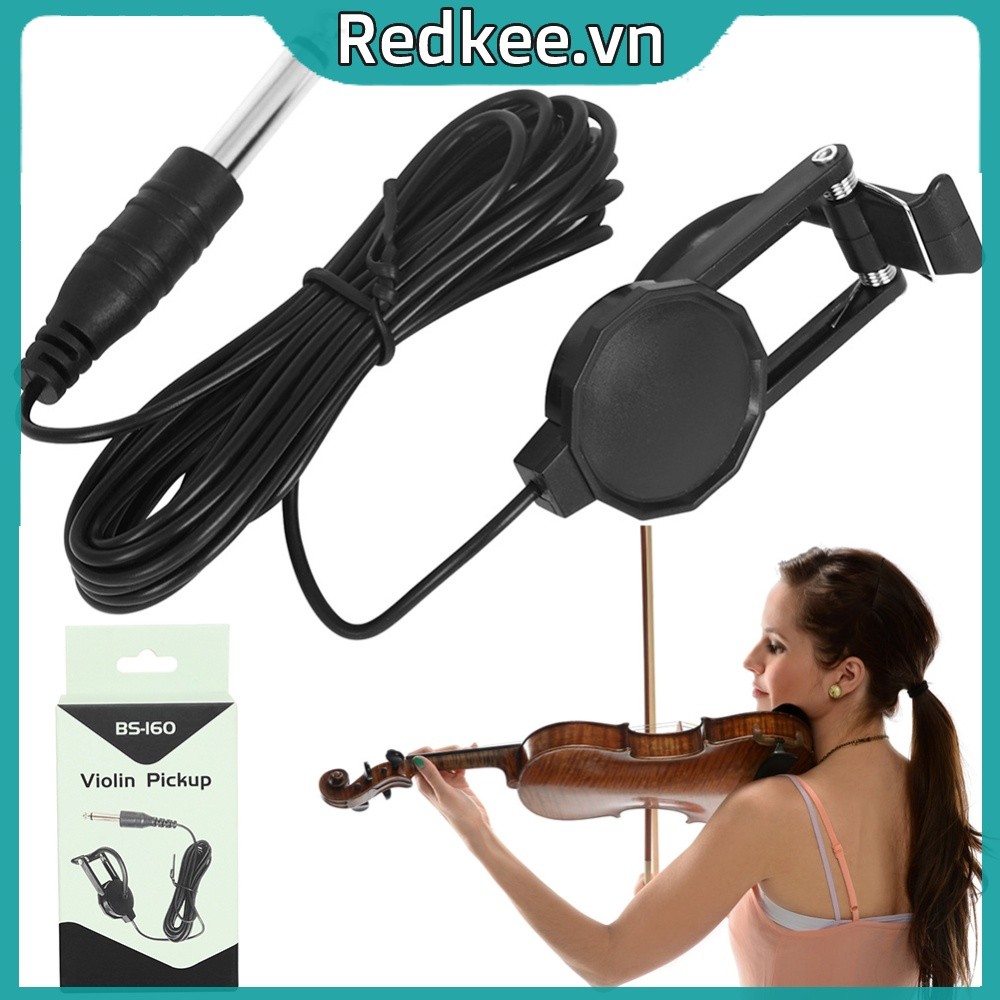 Violin Pickup Violin Micro Pickup Di Động Violin Điện Pickup Không Đấm Nhạc Cụ Phụ Kiện