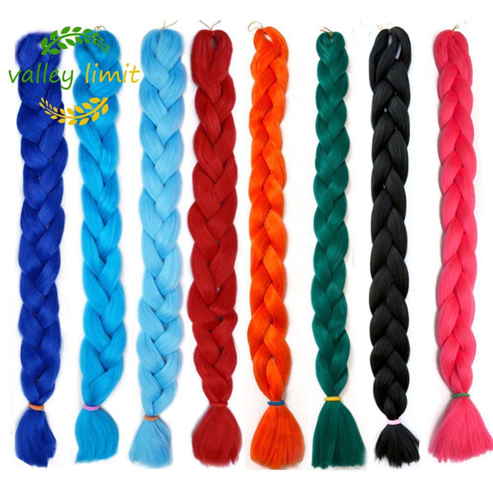 valley limit VALLEY LIMIT Jumbo Bện Kanekalon Ombre Afro Xoắn Bím Tóc Giả