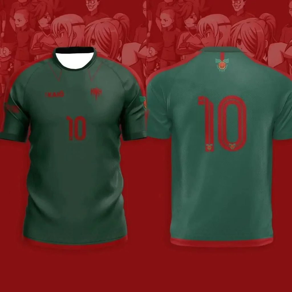 2026 Mới Kaio Jersey Inazuma Eleven Cosplay Anime Áo Thun In 3D Trẻ Em Đội Bóng Đá Đồng Phục Mùa Hè 