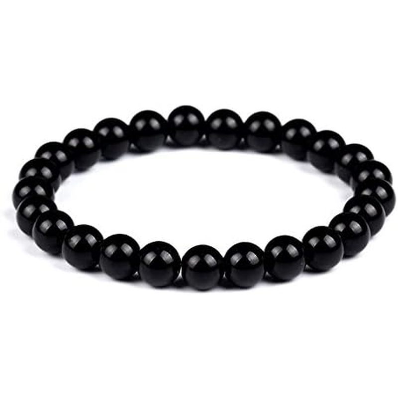 Vòng tay co giãn ASTROGHAR Black Onyx 8 MM