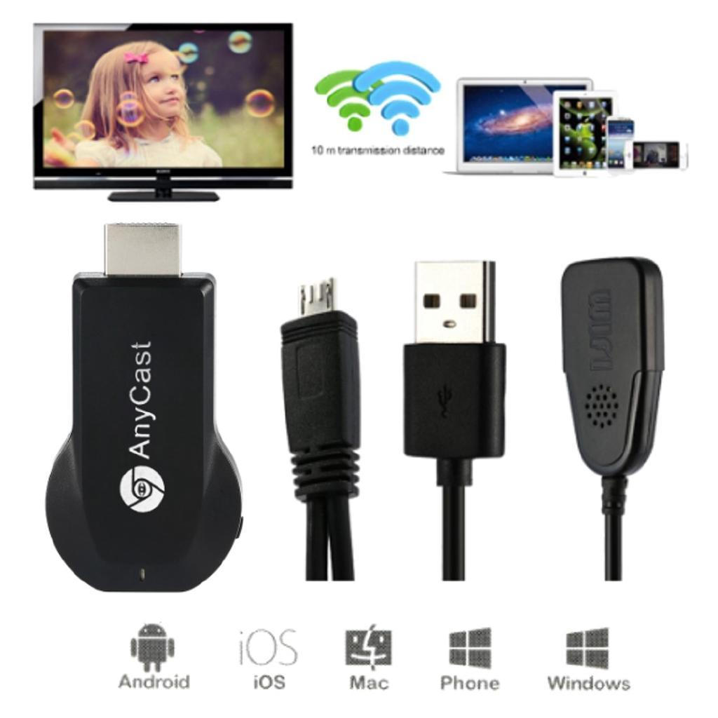 1080P Anycast cho tv không thông minh M9 Plus / M12plus HDMI WiFi Dongle Thu Điện thoại sang HDMI Go