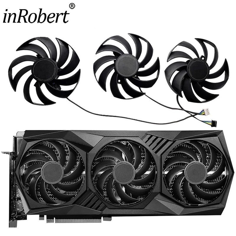ARTX 3090 ti 90mm PLD09210S12HH Quạt làm mát thẻ Video cho MSI RTX3090ti 24GB ĐEN TRIO Card đồ họa *