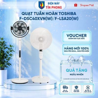 Quạt tuần hoàn Toshiba F-DSC40XVN(W) / Quạt Đứng toshiba F-LSA20(W)| Bảo hành 12 tháng