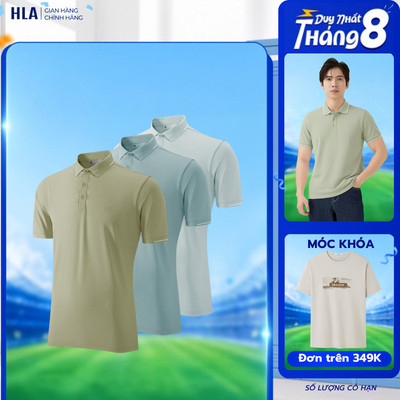 [VOUCHER 359K] Combo 2 Áo Thun Polo Nam Ngắn Tay HLA Breathable Fashion Simple and Generous Sports Polo Shirt