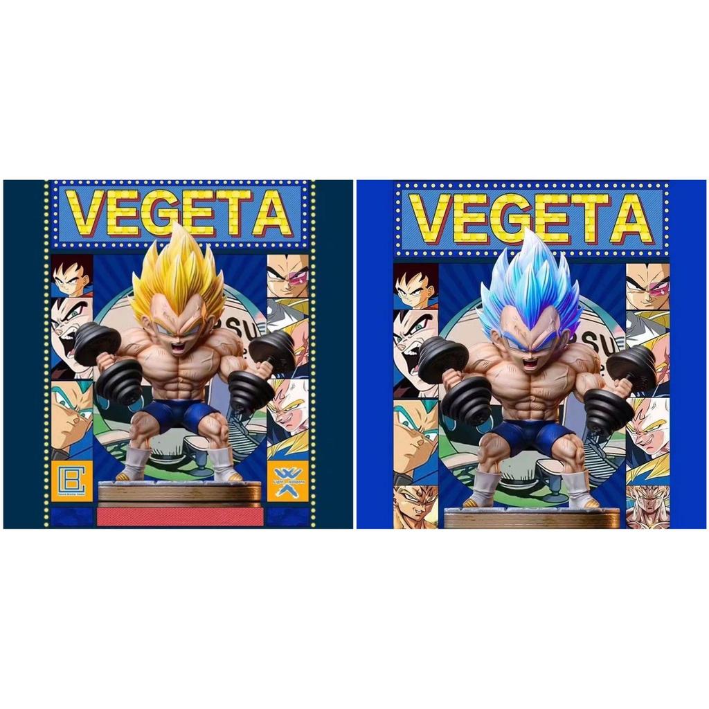 Premium-Dragon Ball Vegeta GK Muscle Blue Hair Tượng sưu tập Hình Anime Display