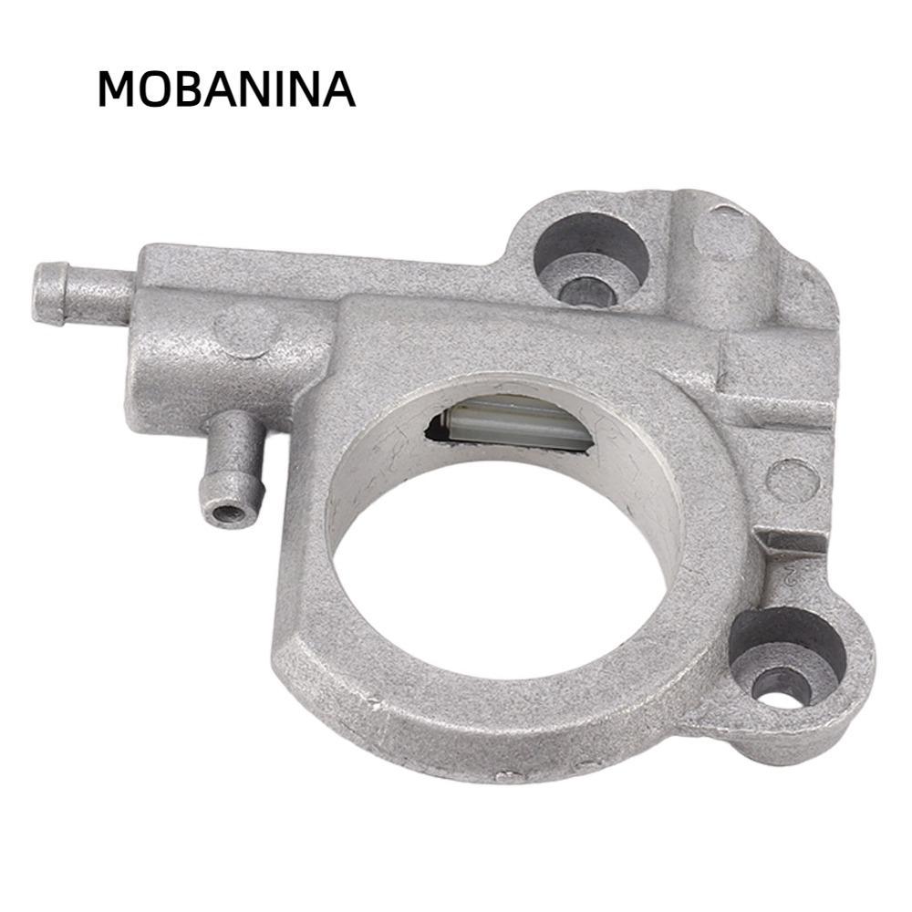 MOBANINA Auto Oiler Hội, Dễ dàng lắp đặt Máy bơm dầu cưa xích nhỏ gọn, Máy bơm dầu cưa xích sắt bạc 