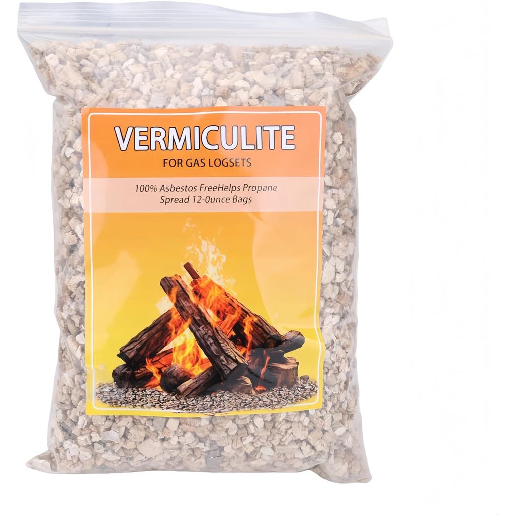 Hạt Vermiculite dùng cho bộ đốt gas, hạt Vermiculite làm lớp đệm tro cho lò sưởi gas (12 ounce)