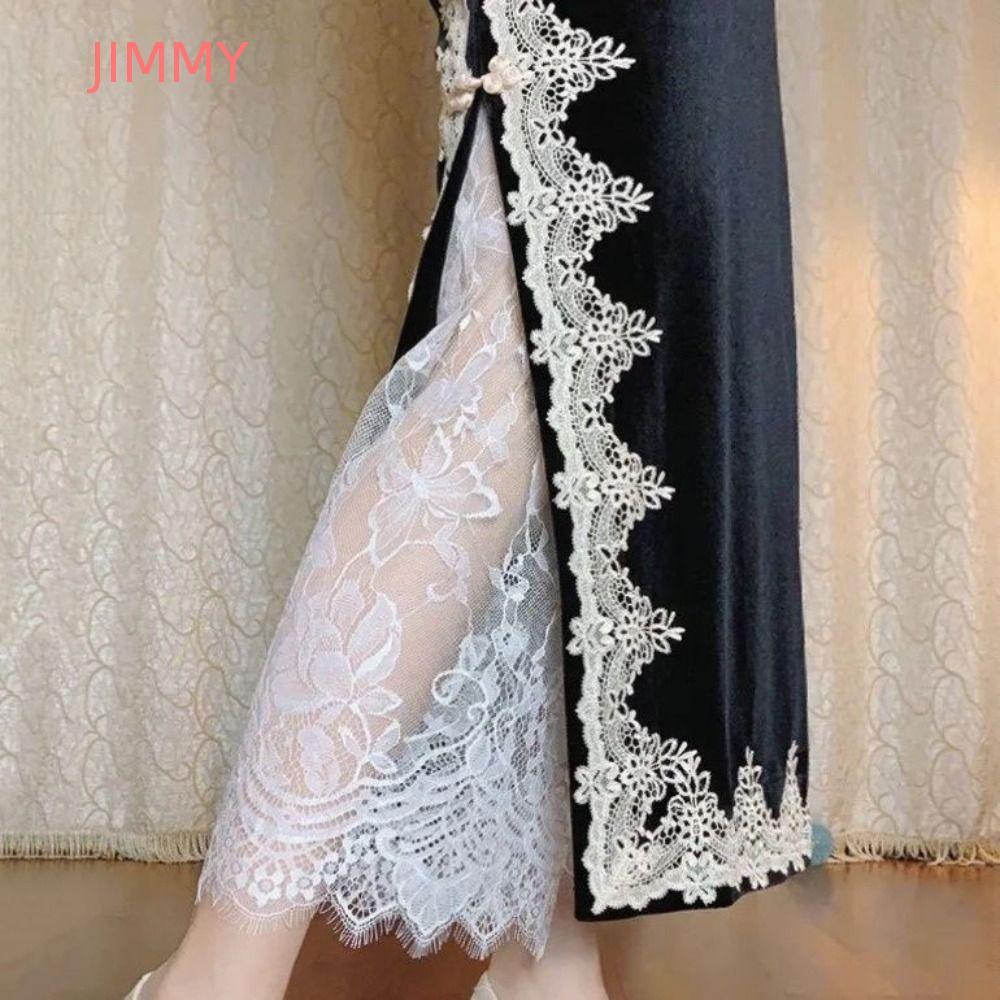 JIMMY Ren Underskirt Slips, Hoa 75cm Váy An Toàn Petticoat, Mềm Sườn Xám Dạo Phố Lưới Underskirt Sli