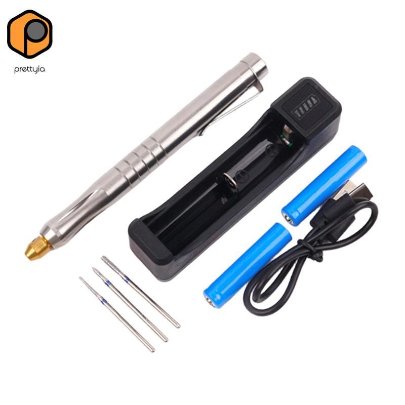 DIY Crafts Bút khắc điện Nhỏ gọn Di động Bộ Etcher có bit dành cho nghệ sĩ và các dự án sở thích